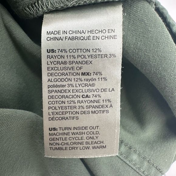 Chico’s Embroidered Green Denim Novelty Juniper Spring Jacket Sz Large 2 Women’s - Picture 5 of 6